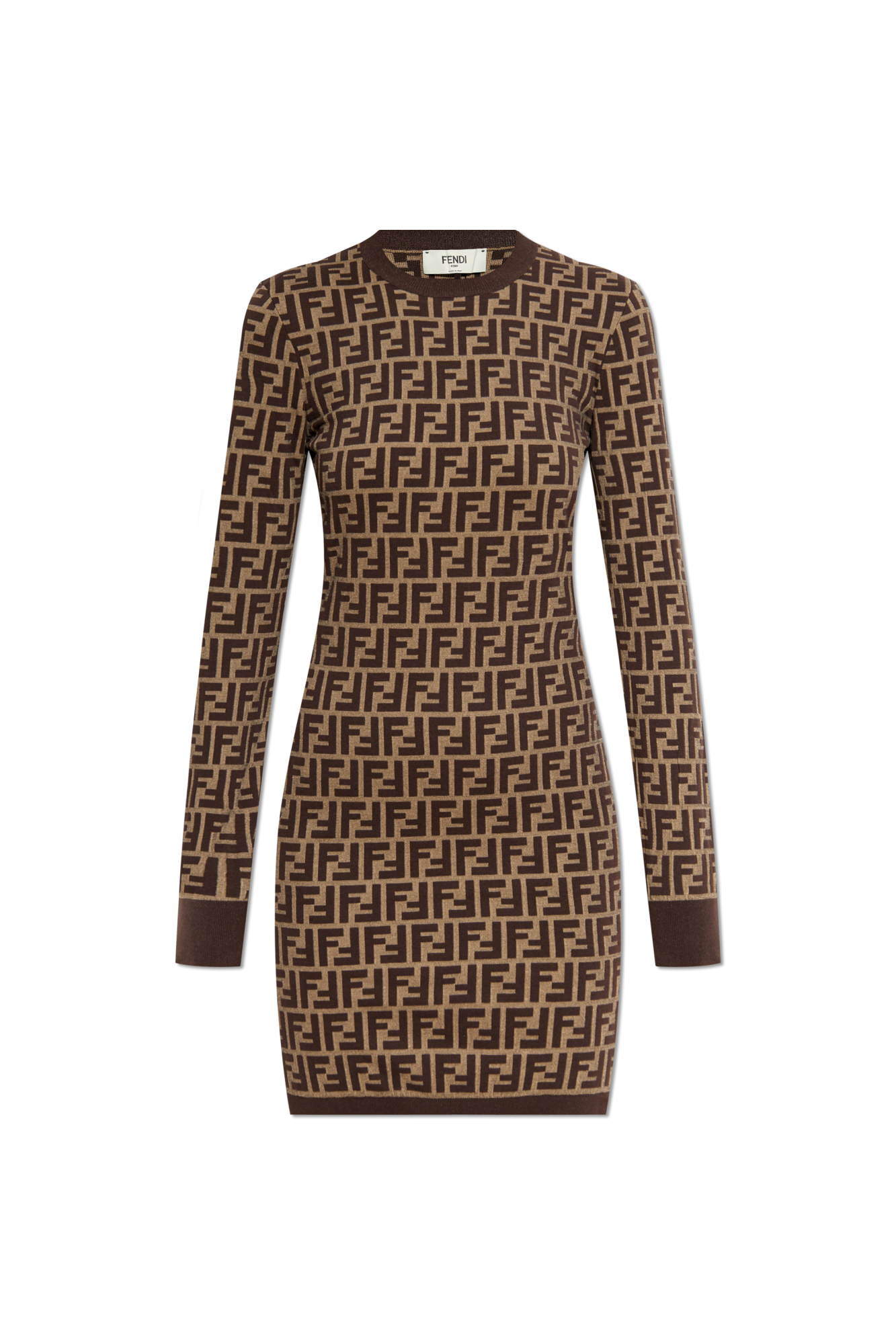 Brown Dress with Monogram Fendi - Vitkac France